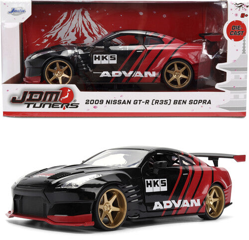 JDM Tuners - 1:24 2009 Nissan Skyline GT-R (R35) Ben Sopra Die-Cast Car (Advan)