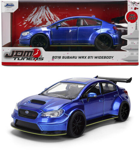 JDM Tuners - 1:24 2016 Subaru WRX STI Die-Cast Car (Candy Blue)