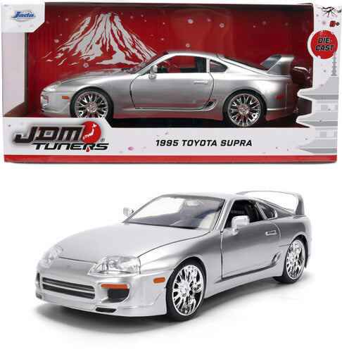 JDM Tuners - 1:24 1995 Toyota Supra Die-Cast Car (Candy Silver)