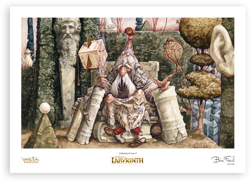 Wētā Workshop Labyrinth (1986) Wiseman of the Labyrinth Limited Edition Art Print