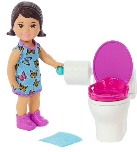 Barbie Skipper Babysitters, Inc Potty Time Small Doll & Accessories