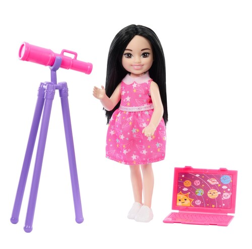 Barbie Chelsea Can Be Career Astronomer Brunette Doll & Accessories