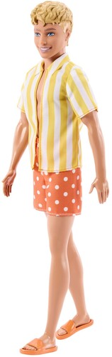 Barbie Fashionistas Ken Doll #252 in Polka-Dot Shorts & Striped Shirt, Blond