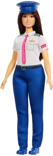Barbie Careers Pilot Doll & Accessory, Brunette