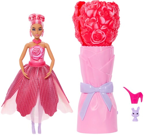 Barbie Petal Pop Doll & Bunny, Red