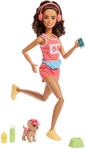 Barbie Style Made to Move Wellness Runner Doll & Puppy