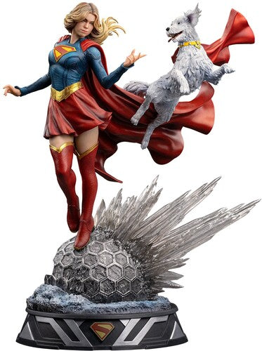 Supergirl: Woman of Tomorrow - Art Scale 1/10 - Supergirl & Krypto Statue