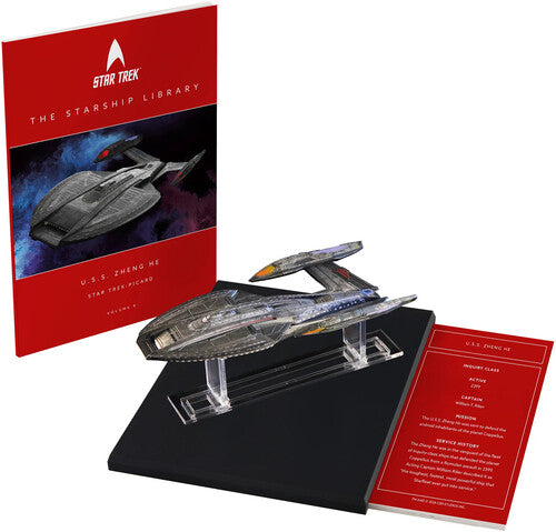 Star Trek: Picard - Starship Library Vol. 9 - U.S.S. Zheng-He NCC86505 Die-Cast Ship & Book Set
