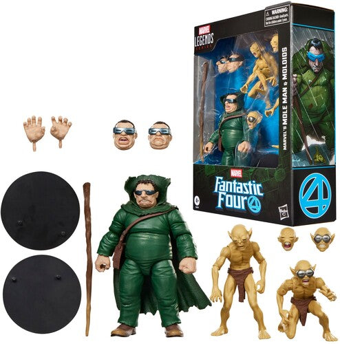 Fantastic Four Comics - Marvel Legends - Marvel's Mole Man & Moloids Action Figure Multi-Pack