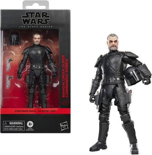 Star Wars: Maul - Shadow Lord - Black Series - Mandalorian Super Commando Kebris Action Figure