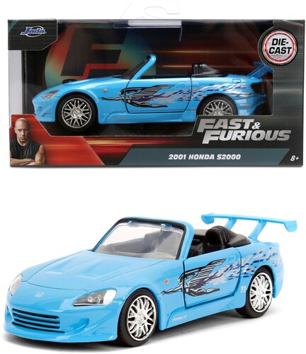 Fast & Furious - 1:32 2001 Honda S2000 Die-Cast Car (Blue Remix Edition)