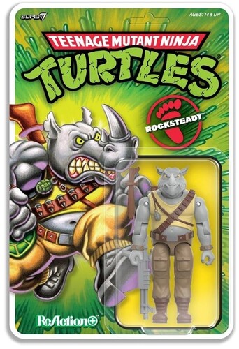 Teenage Mutant Ninja Turtles - ReAction+ Wv2 - Rocksteady (TMNT)