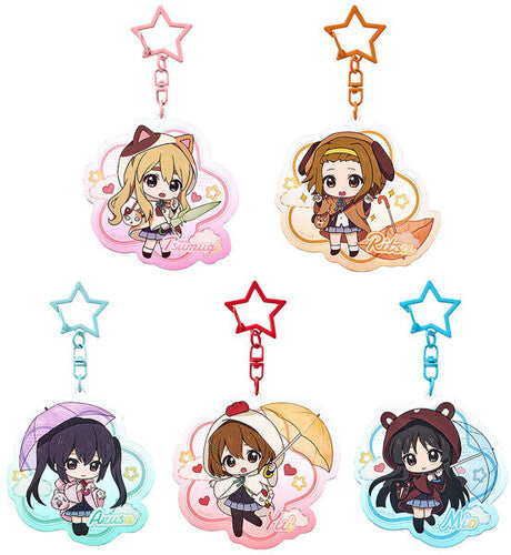K-ON! - Fluffy Rain Series - Acrylic Keychain 5pc Blind Box PDQ