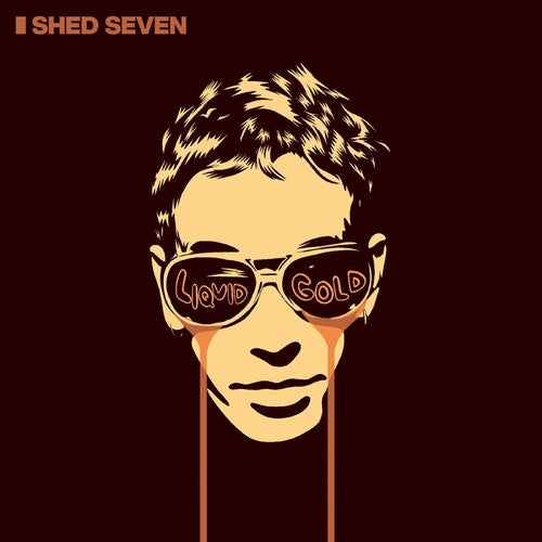 Shed Seven - Liquid Gold - Red/Black Marble Vinyl