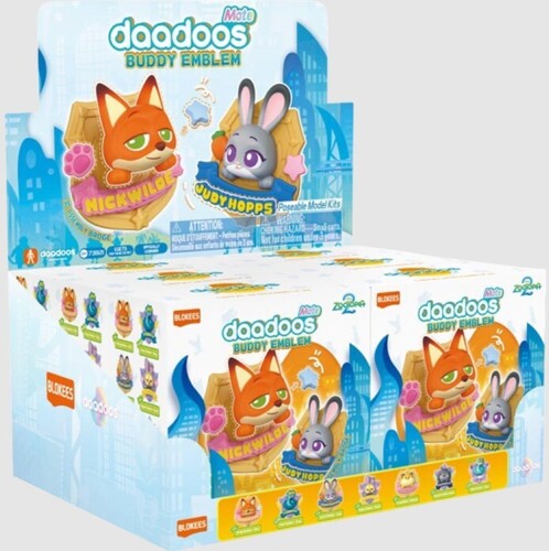 Blokees - Zootopia daadoos - Mate Series 01 Buddy Emblem 6ct Model Kit PDQ Display