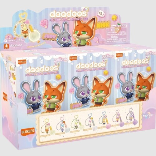 Blokees - Zootopia daadoos - Mate Series 01 Buddy Emblem 6ct Model Kit PDQ Display