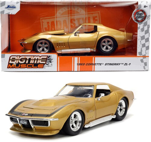 Big Time Muscle - 1:24 1969 Chevy Corvette Stingray ZL-1 Die-Cast Car
