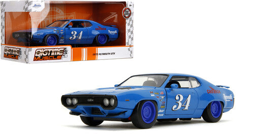 Big Time Muscle - 1:24 1971 Plymouth GTX Die-Cast Car