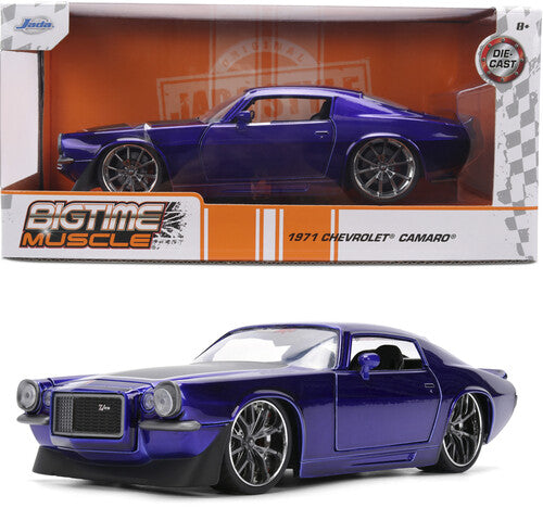 Big Time Muscle - 1:24 1971 Chevy Camaro Z28 Purple Die-Cast Car
