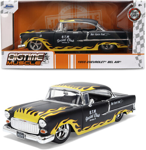 Big Time Muscle - 1:24 1955 Chevy Bel Air Die-Cast Car