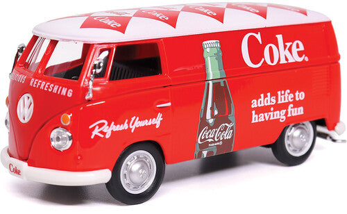 Coca-Cola Motor City Classics 1962 Volkswagen Cargo Van Red/White 1:43 Scale Diecast