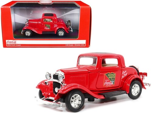 Coca-Cola Motor City Classics 1932 Ford Coupe Fountain Service 1:43 Scale Diecast