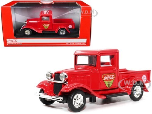Coca-Cola Motor City Classics 1934 Ford Pick-Up Refresh Your Guests 1:43 Scale Diecast
