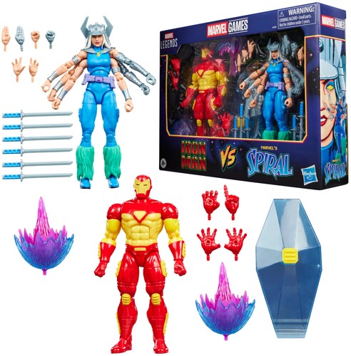 Marvel Games - Marvel Legends - Iron Man vs Marvel's Spiral Action Figure 2-Pack