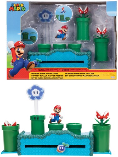 Super Mario - 2.5" Wonder Warp Pipe playset