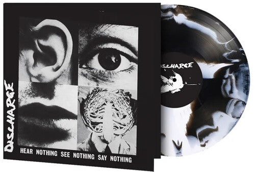 Discharge - Hear Nothing See Nothing Say Nothing - Limited Gatefold 180-Gram White & Black Swirl Colored Vinyl