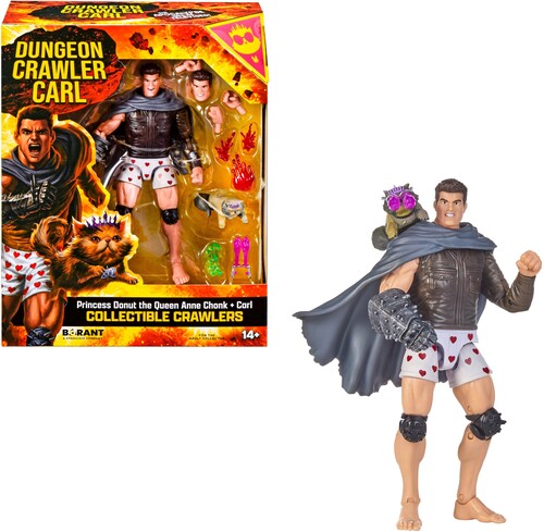 Dungeon Crawler Carl - Collectible Crawlers - Princess Donut & Carl 6" Action Figure Set