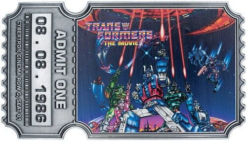 Transformers: The Movie - Limited Edition Metal Replica Movie Ticket - 40th Anniversary