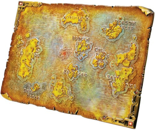 World Of Warcraft Ltd Ed Metal Map Of Azeroth