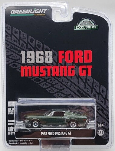 1:64 1968 Ford Mustang GT Flashback Highland Green Die-Cast Car