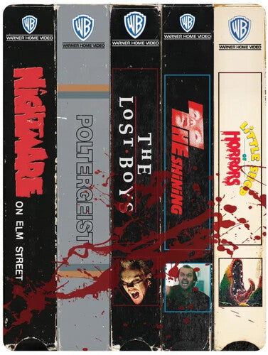 80s Horror Steelbook Library Case (Nightmare On Elm Street / Poltergeist / Lost Boys / Shining / Little Shop Of Horrors) - Limited All-Region UHD Boxset (Steelbook)
