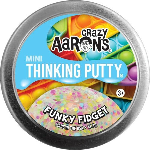 Crazy Aaron's Mini Thinking Putty Funky Fidget, Mini 2'' Tin