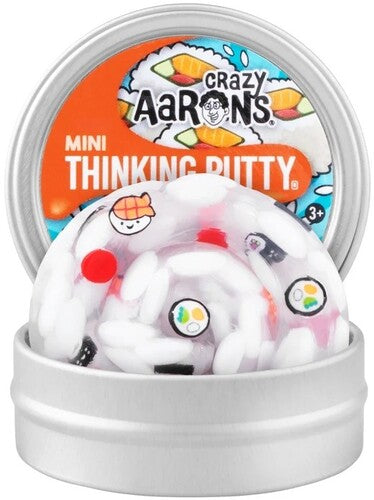 Crazy Aaron's Mini Thinking Putty Sushi, Mini 2'' Tin