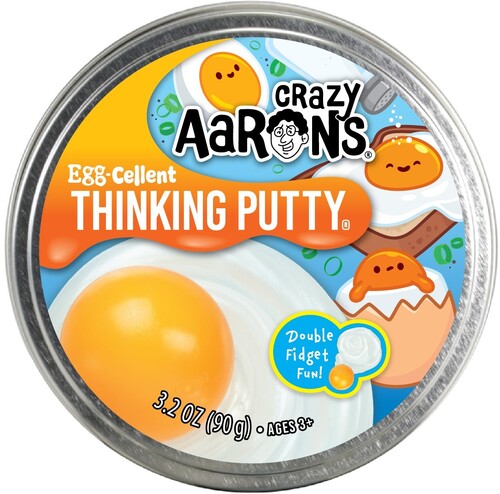 Crazy Aaron's Thinking Putty Eggcellent, 4'' Full Size Tin