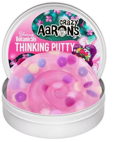Crazy Aaron's Thinking Putty Blooming Botanicals, 4'' Full Size Tin