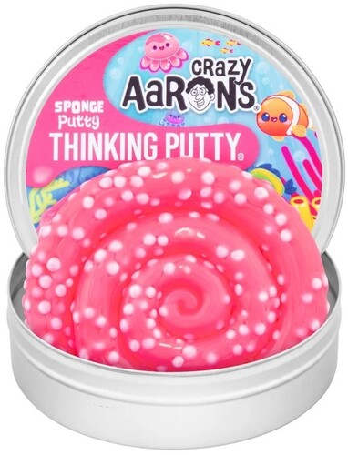 Crazy Aaron's Thinking Putty Sponge Putty, 4'' Full Size Tin