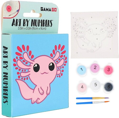 Axolotl - Micro Art by Numbers (3.5 x 3.5)