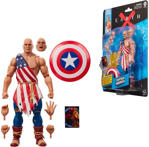 Earth X Miniseries - Marvel Legends - Captain America (Earth X) Action Figure & Comic Accessory