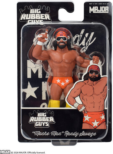 Big Rubber Guys - Wrestling - Macho Man Randy Savage (Orange) 8 Figure