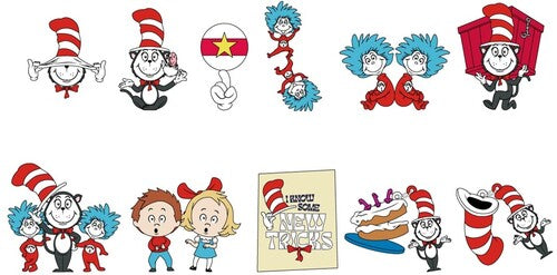 The Cat In The Hat 3d Foam Bag Clip S2 24ct Pdq