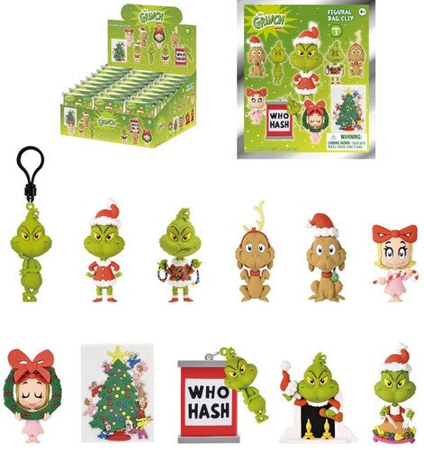 The Grinch 3D Foam Bag Clip Series 1 24ct PDQ Display