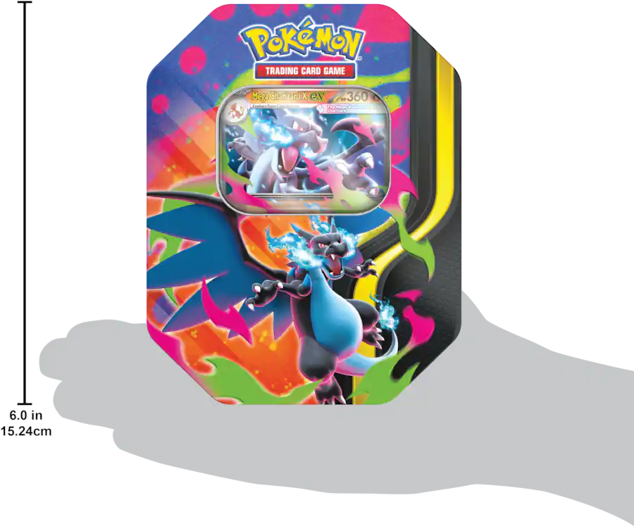 Pokémon - Mega Charizard Tin - (Styles May Vary)