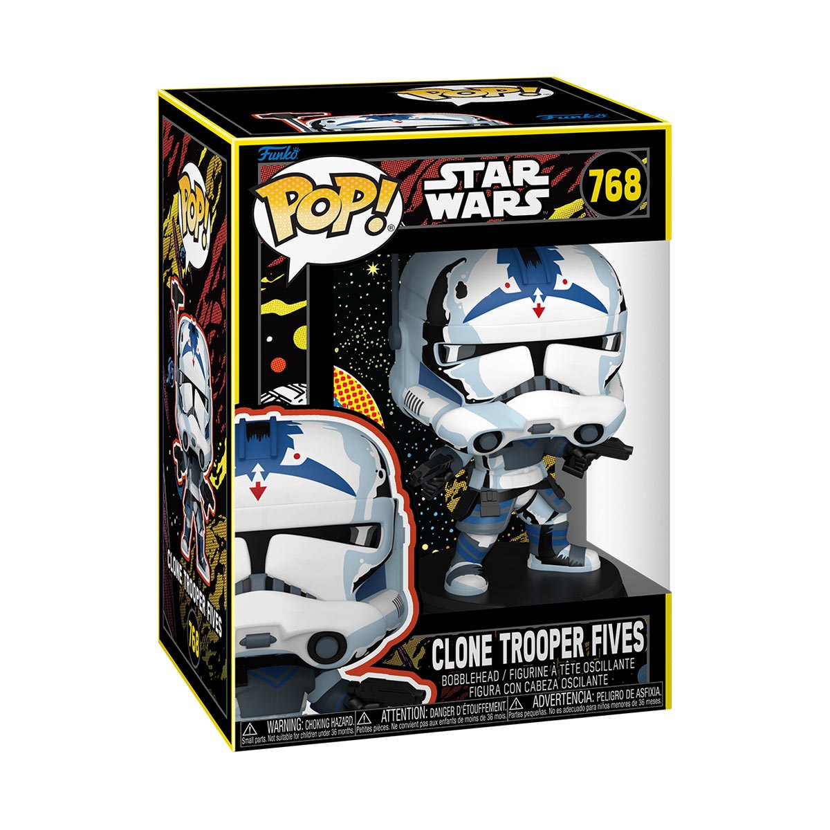 Funko Pop! Star Wars: The Clone Wars Clone Trooper Fives (Retro)