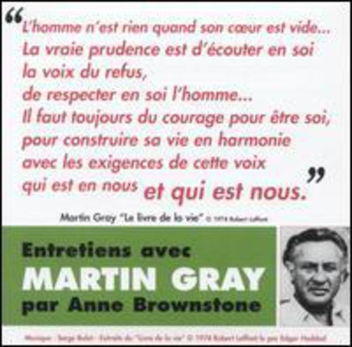 Martin Gray - Entretiens Avec Martin Gray Par Anne Brownstone