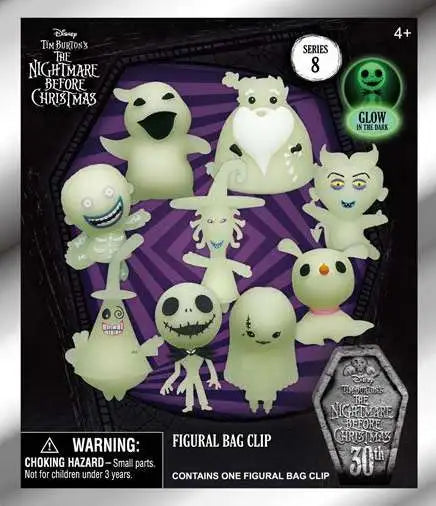 Nightmare Before Christmas 3D Figural Foam Bag Clip Series 8 Mystery Pack (1 random)
