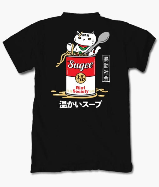 Riot Society Sugee Kanji Lucky Cat Soup T-Shirt